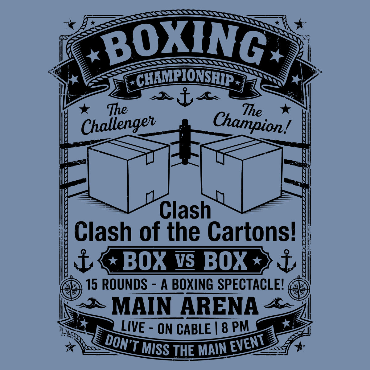 Championship Boxing Nautical Nostalgia Graphic Tee | Kelp Cult