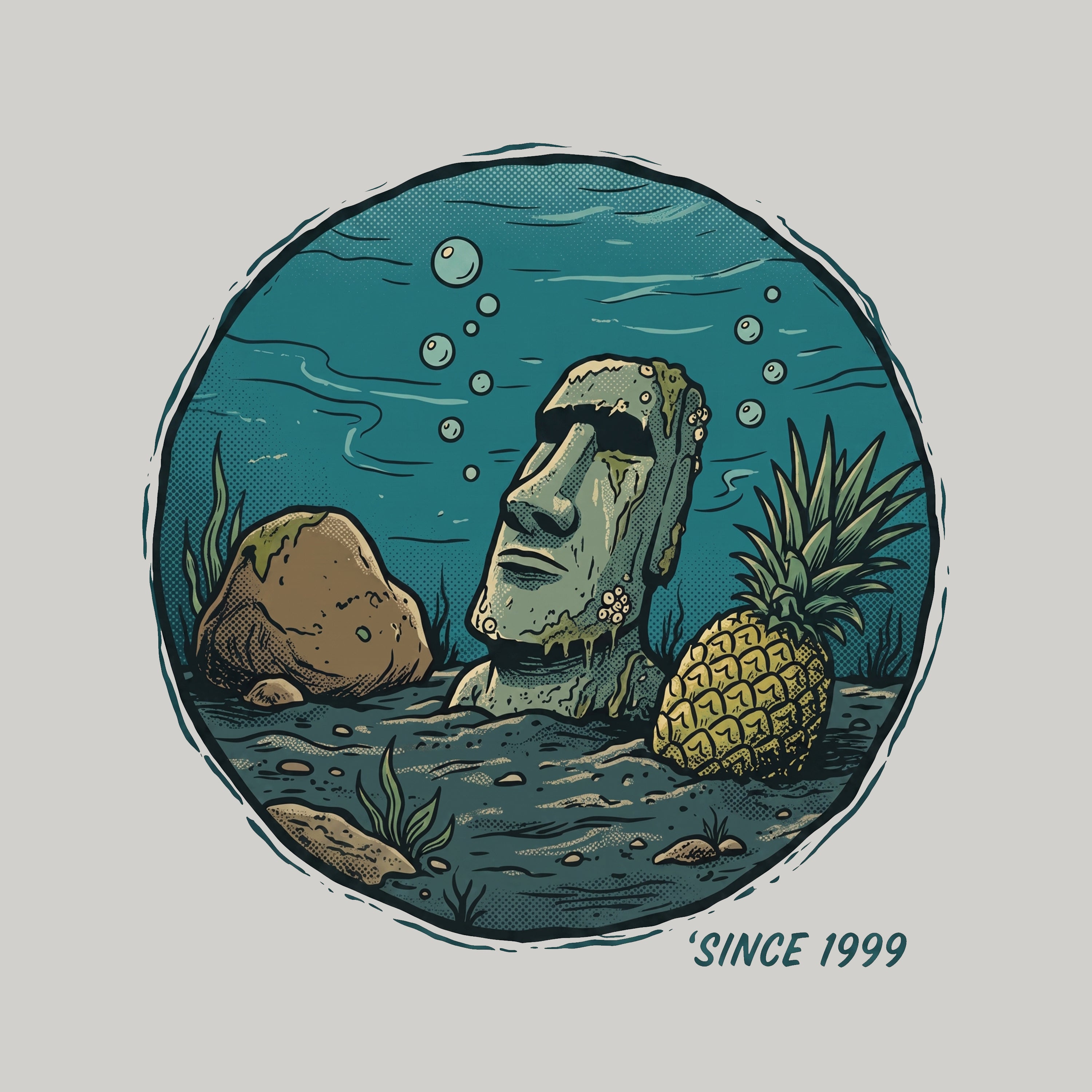 Down here since 1999 Nautical Nostalgia Graphic Tee | Kelp Cult